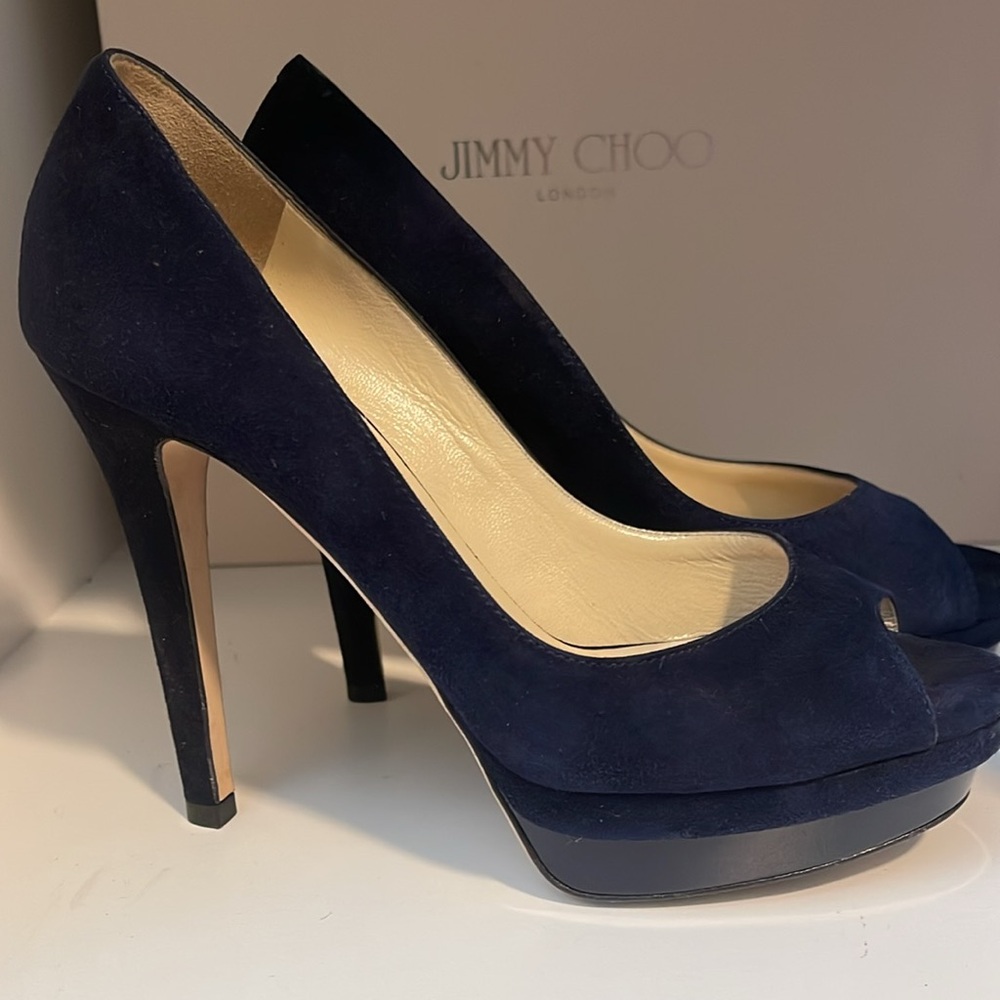 Stunning Jimmy Choo peep toe heels